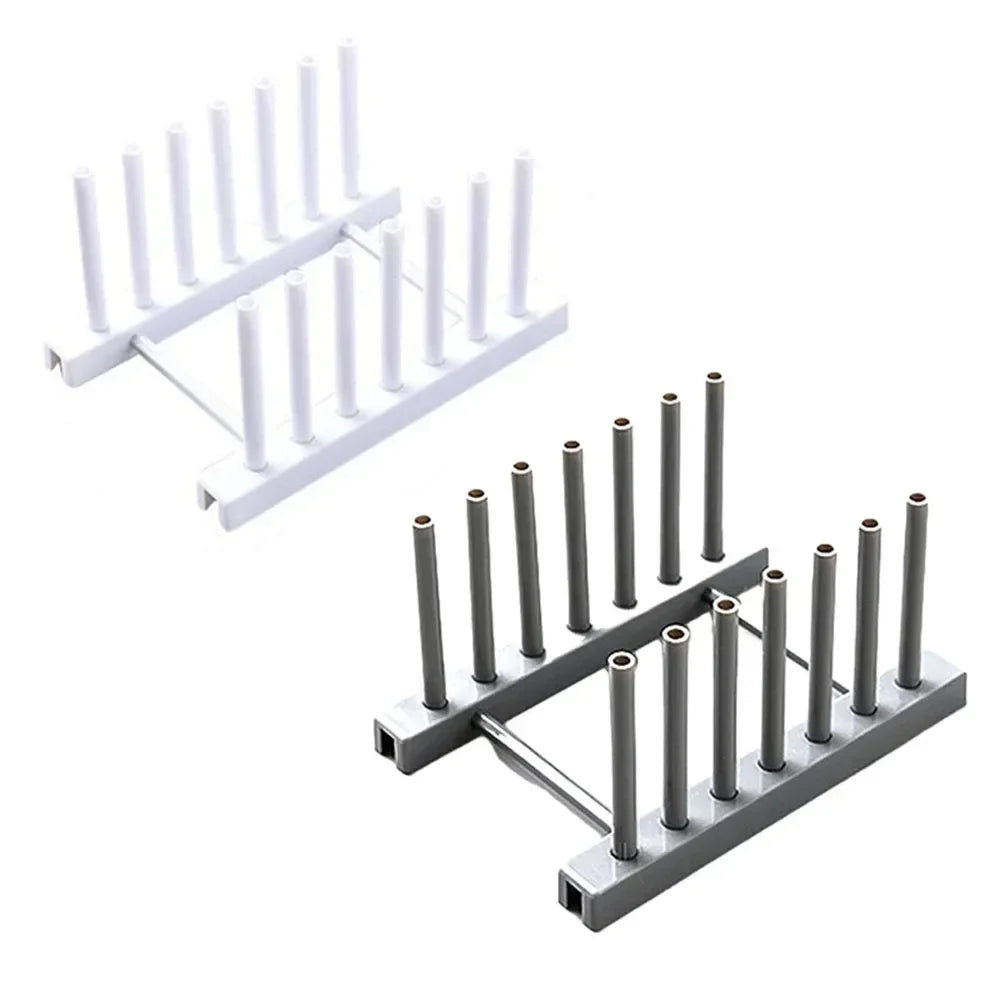 This compact dishes drainer rack is expertly designed to fit limited sink spaces while maintaining high quality and durability. Measuring 12cm x 17cm x 9.5cm, it efficiently holds up to 6 plates, making it ideal for small kitchens or minimal countertop areas. Its space-saving design ensures practicality without compromising on functionality.