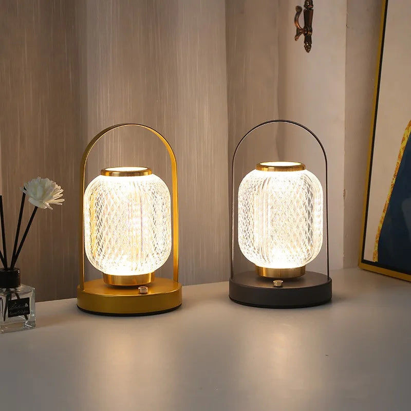 This Retro Metal Table Lamp combines classic design with modern functionality. Equipped with energy-efficient LED bulbs and a convenient touch switch, it offers easy control and long-lasting illumination. The rechargeable battery ensures portability and eliminates the need for constant power connection, making it ideal for versatile use around your home or office. Crafted with durable metal, this lamp provides both style and reliability for your lighting needs.