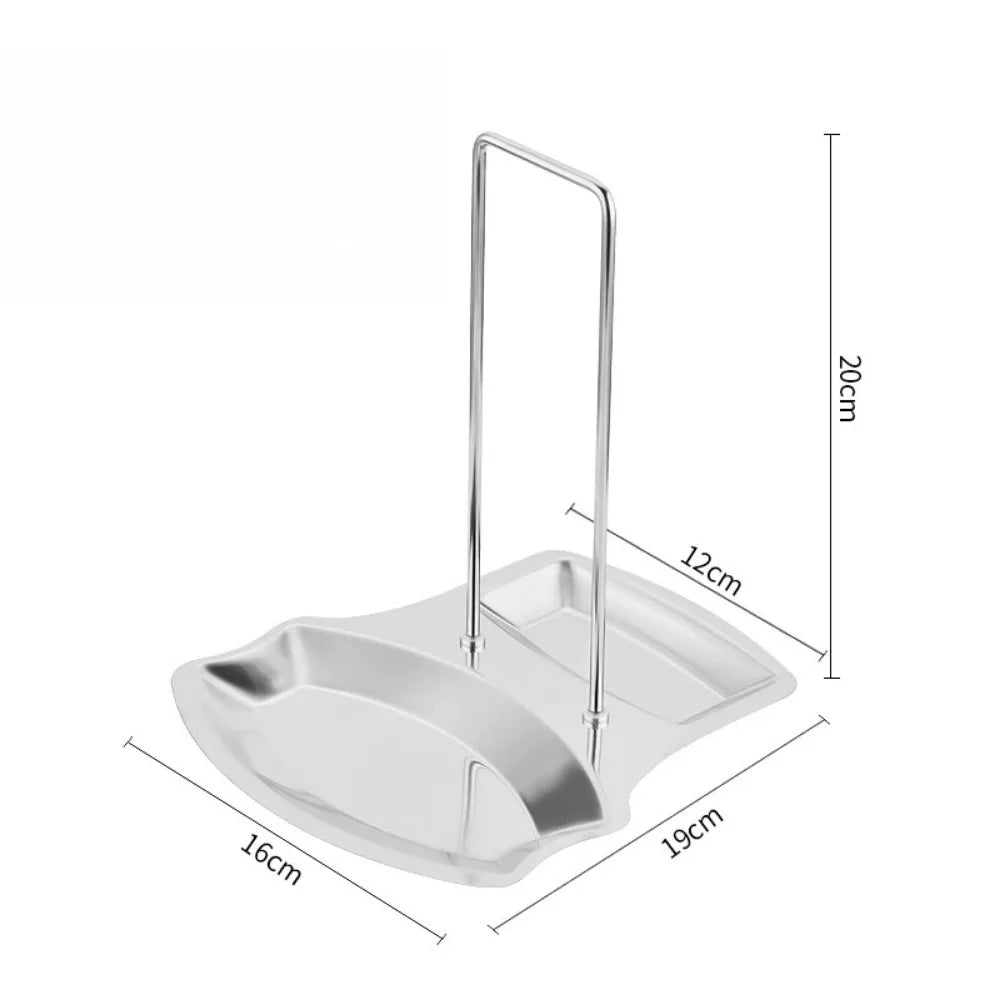 Pot Lid Holder and Spoon Rest Stainless
