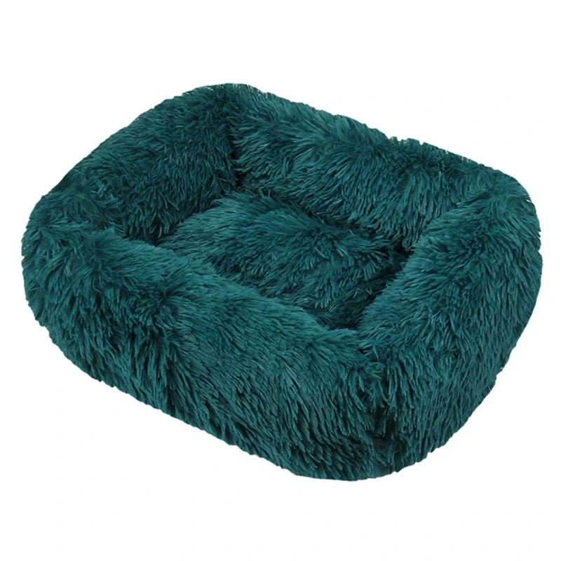 Winter Plush Dog Bed