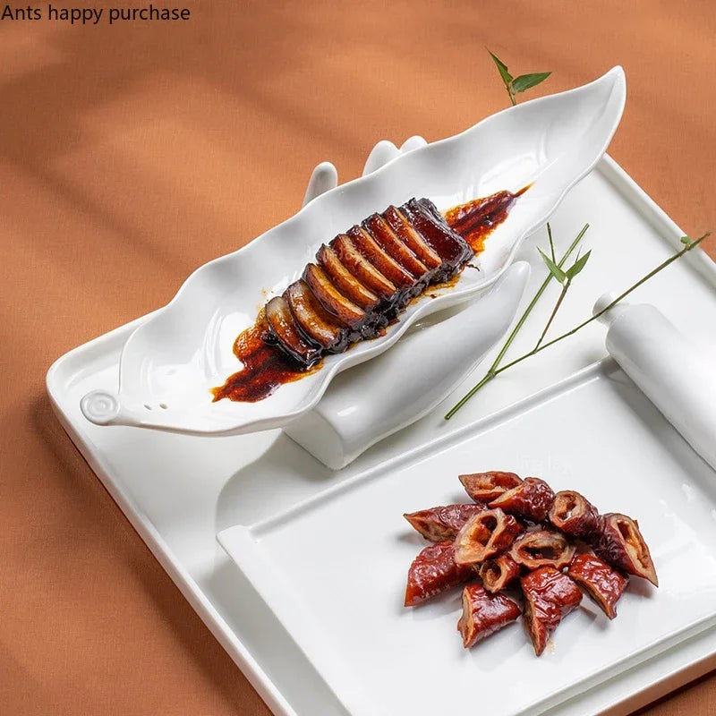 Ceramic Tableware Leaf Plate