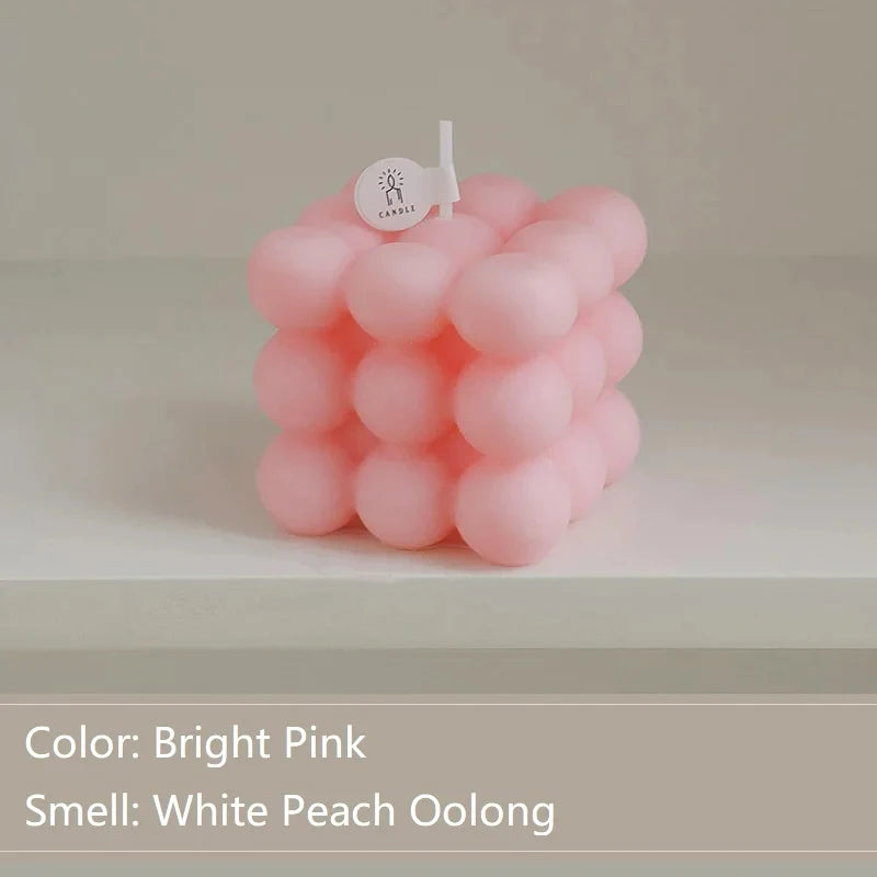 Bubble Cube Shaped Candle