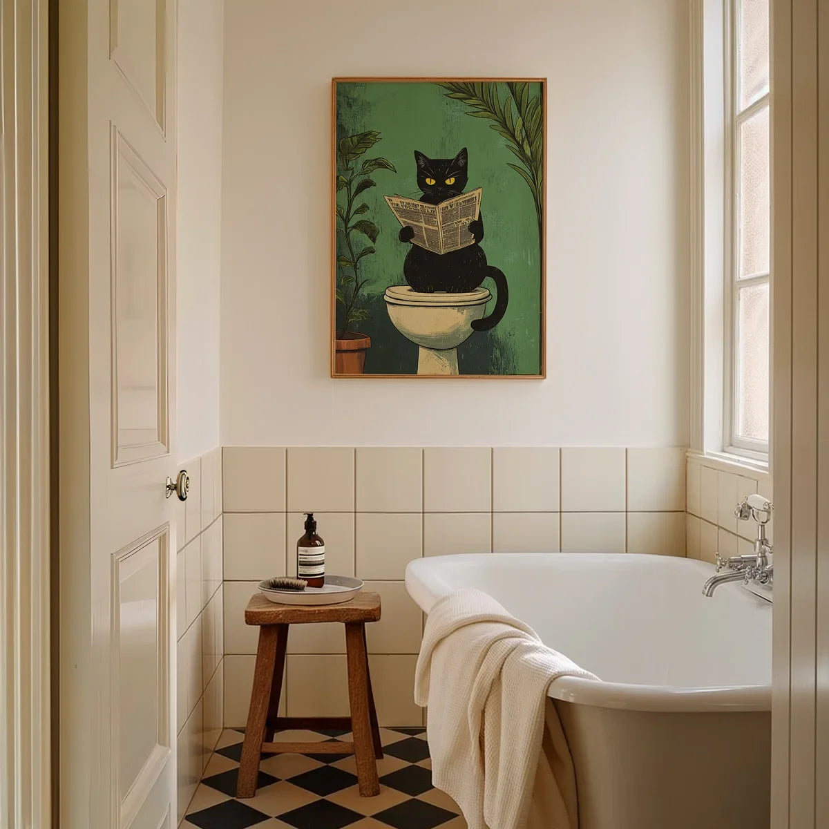Black Cat Wall Art