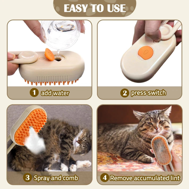 3-1 Steam Pet Brush