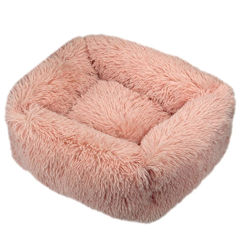 Winter Plush Dog Bed