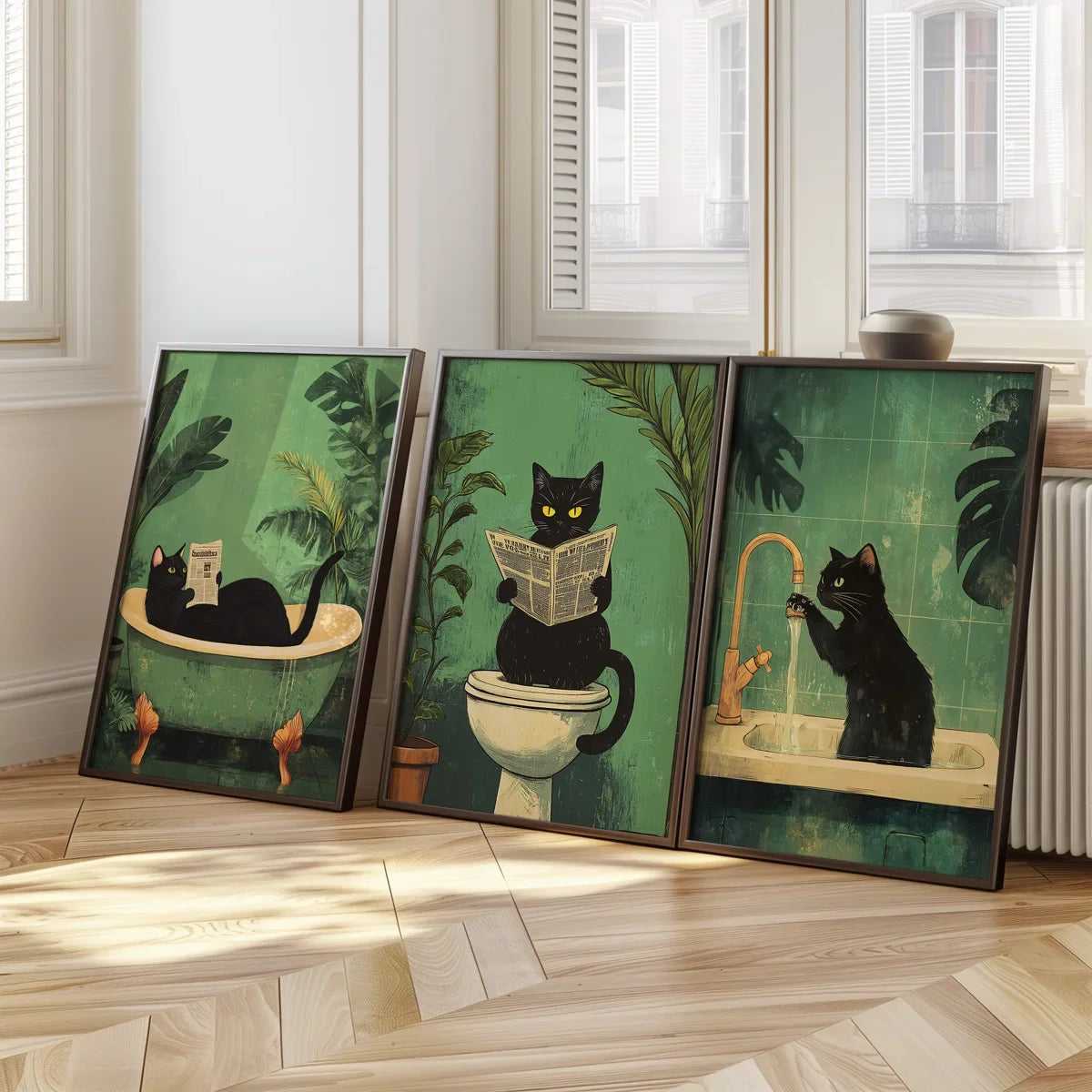 Black Cat Wall Art