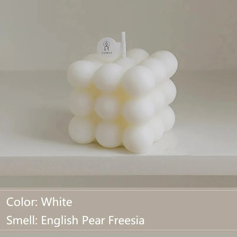 Bubble Cube Shaped Candle