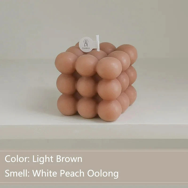 Bubble Cube Shaped Candle