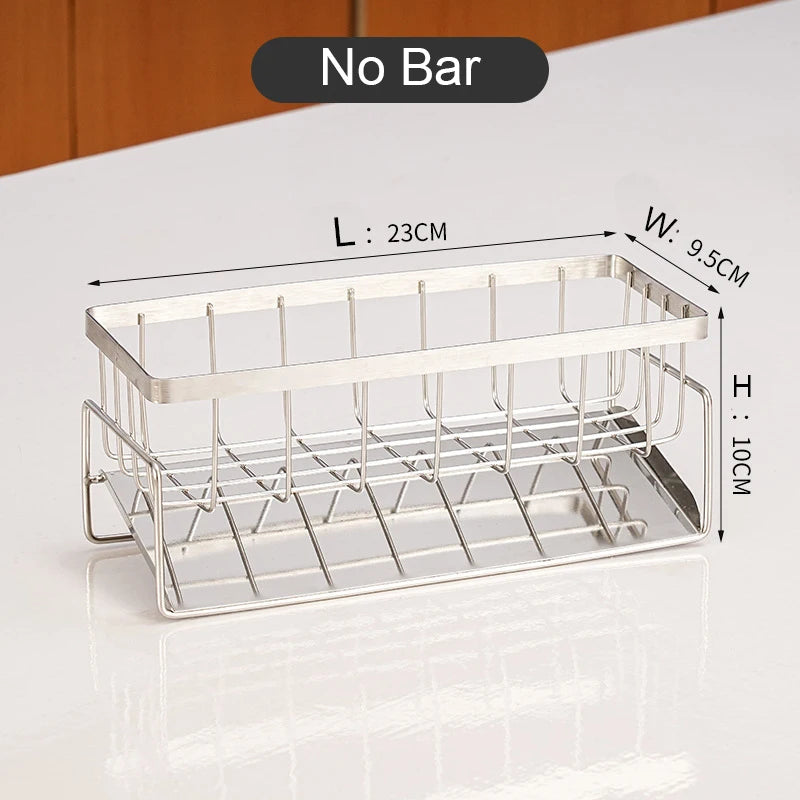 This Sink Cleaning Tools Storage Rack is crafted from durable stainless steel, ensuring long-lasting resistance to scratches and moisture. Its versatile design keeps your cleaning tools organized and dry, enhancing practicality in your kitchen. Combining high-quality materials with a simple, efficient structure, this rack offers expert-level functionality for maintaining a tidy and hygienic sink area.