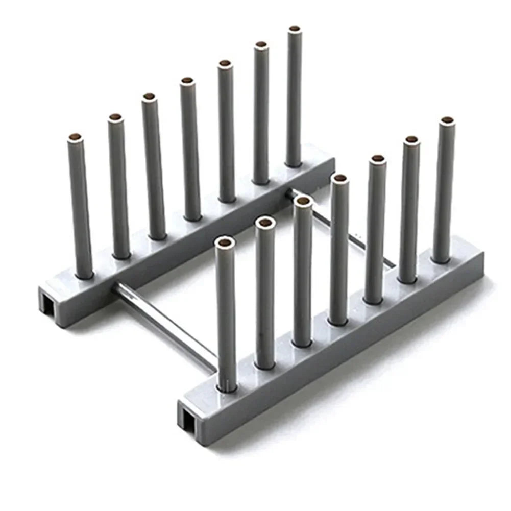This compact dishes drainer rack is expertly designed to fit limited sink spaces while maintaining high quality and durability. Measuring 12cm x 17cm x 9.5cm, it efficiently holds up to 6 plates, making it ideal for small kitchens or minimal countertop areas. Its space-saving design ensures practicality without compromising on functionality.