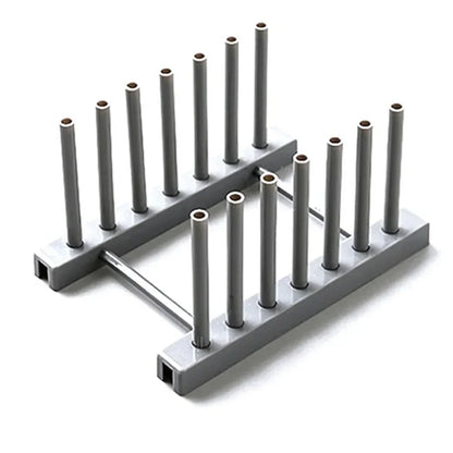 This compact dishes drainer rack is expertly designed to fit limited sink spaces while maintaining high quality and durability. Measuring 12cm x 17cm x 9.5cm, it efficiently holds up to 6 plates, making it ideal for small kitchens or minimal countertop areas. Its space-saving design ensures practicality without compromising on functionality.