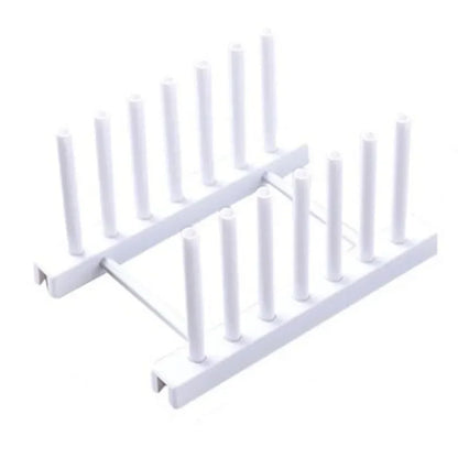 This compact dishes drainer rack is expertly designed to fit limited sink spaces while maintaining high quality and durability. Measuring 12cm x 17cm x 9.5cm, it efficiently holds up to 6 plates, making it ideal for small kitchens or minimal countertop areas. Its space-saving design ensures practicality without compromising on functionality.