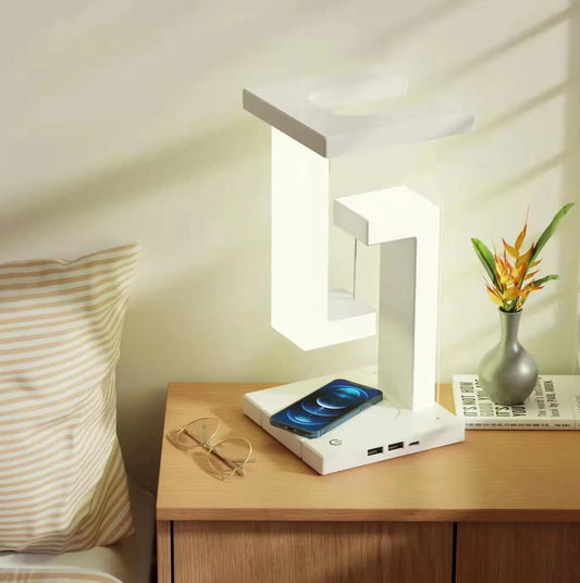 The LED Anti-gravity Night Light offers a sophisticated lighting solution with wireless charging and a responsive touch switch for seamless operation. Its dimmable LED light provides adjustable brightness to suit various settings, while the innovative suspending anti-gravity design delivers a striking visual effect. Combining functionality with modern elegance, this night light is an expert choice for enhancing any space with advanced technology and style.