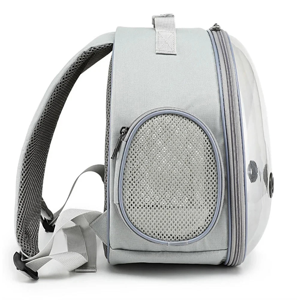 This Pet Carrier Backpack offers a secure and comfortable way to transport your pet. Featuring a panoramic view window and ventilation for airflow, it keeps your pet calm and engaged during travel. The impact-resistant ABS frame and durable Oxford fabric ensure lasting protection, while pressure relief straps and soft lining provide comfort for both pet and owner. The washable mat maintains hygiene, and the compact design allows for easy storage. Measuring 30x17x32cm, it’s ideal for small pets and daily use