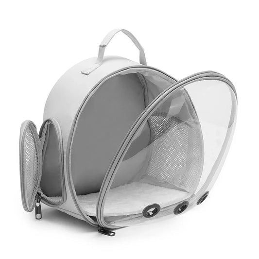 This Pet Carrier Backpack offers a secure and comfortable way to transport your pet. Featuring a panoramic view window and ventilation for airflow, it keeps your pet calm and engaged during travel. The impact-resistant ABS frame and durable Oxford fabric ensure lasting protection, while pressure relief straps and soft lining provide comfort for both pet and owner. The washable mat maintains hygiene, and the compact design allows for easy storage. Measuring 30x17x32cm, it’s ideal for small pets and daily use