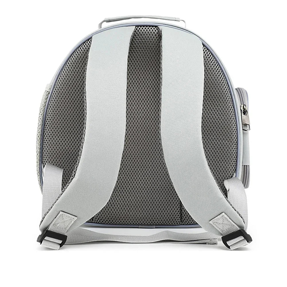 This Pet Carrier Backpack offers a secure and comfortable way to transport your pet. Featuring a panoramic view window and ventilation for airflow, it keeps your pet calm and engaged during travel. The impact-resistant ABS frame and durable Oxford fabric ensure lasting protection, while pressure relief straps and soft lining provide comfort for both pet and owner. The washable mat maintains hygiene, and the compact design allows for easy storage. Measuring 30x17x32cm, it’s ideal for small pets and daily use