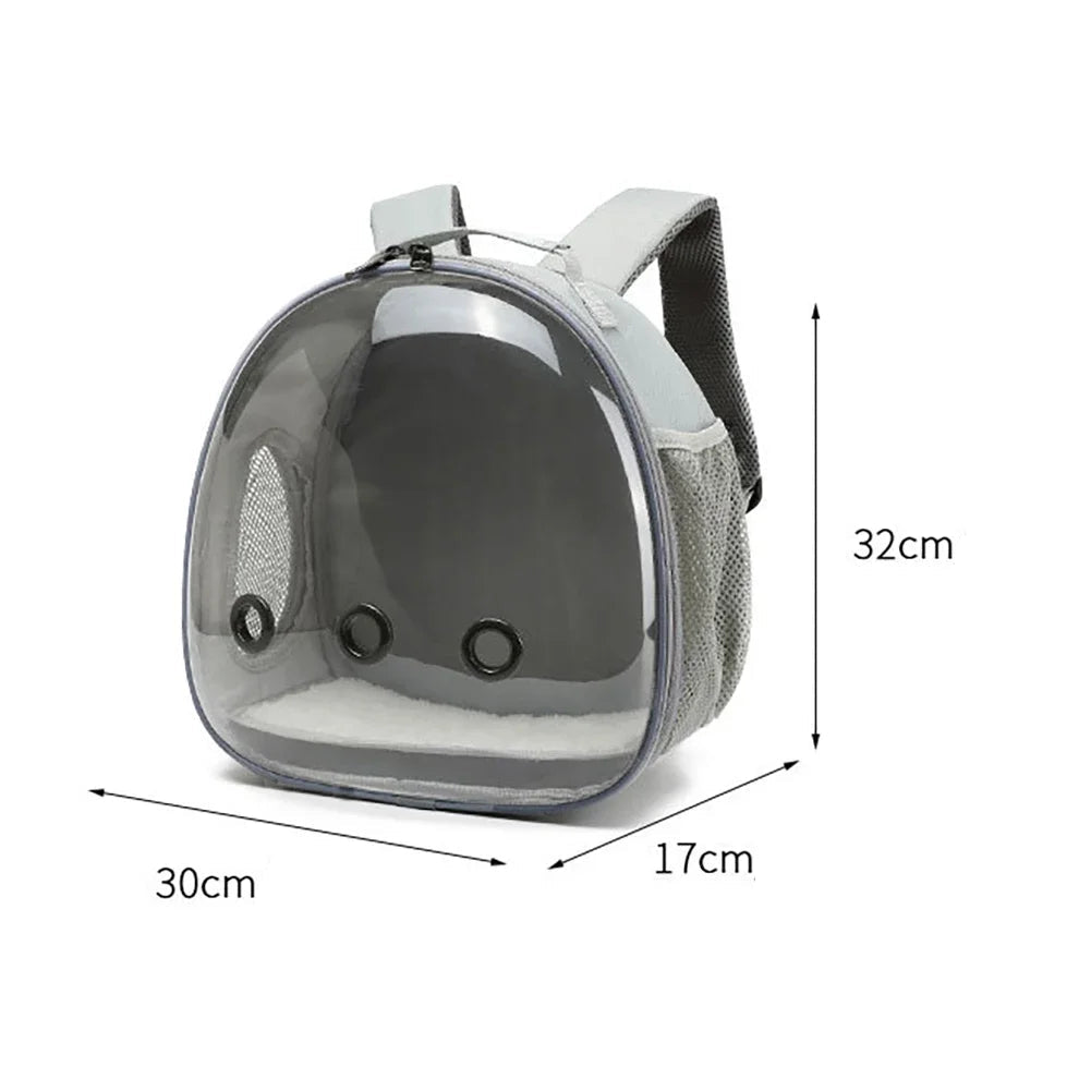 This Pet Carrier Backpack offers a secure and comfortable way to transport your pet. Featuring a panoramic view window and ventilation for airflow, it keeps your pet calm and engaged during travel. The impact-resistant ABS frame and durable Oxford fabric ensure lasting protection, while pressure relief straps and soft lining provide comfort for both pet and owner. The washable mat maintains hygiene, and the compact design allows for easy storage. Measuring 30x17x32cm, it’s ideal for small pets and daily use