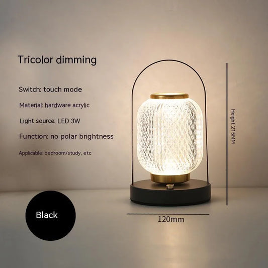 This Retro Metal Table Lamp combines classic design with modern functionality. Equipped with energy-efficient LED bulbs and a convenient touch switch, it offers easy control and long-lasting illumination. The rechargeable battery ensures portability and eliminates the need for constant power connection, making it ideal for versatile use around your home or office. Crafted with durable metal, this lamp provides both style and reliability for your lighting needs.
