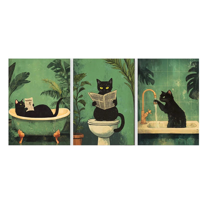 Black Cat Wall Art