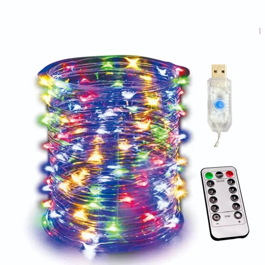 Add a touch of elegance and warmth to your home with our USB Led String Lights. Perfect for the holiday season, these Christmas lights will bring a cozy and festive ambiance to any room. Powered through USB, they are easy to use and energy-efficient. Illuminate your space with these premium lights.