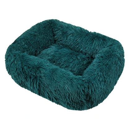 Winter Plush Dog Bed
