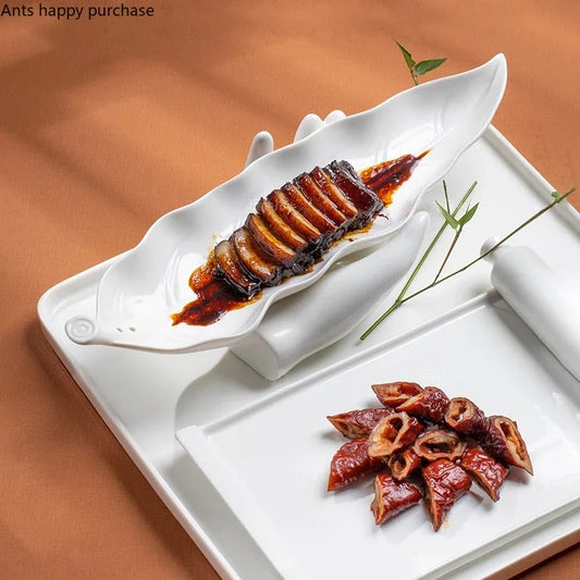 Ceramic Tableware Leaf Plate