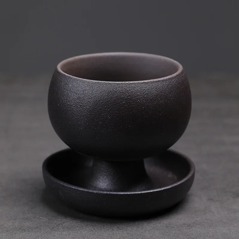 Ceramic Round Coffee Cup With Saucer