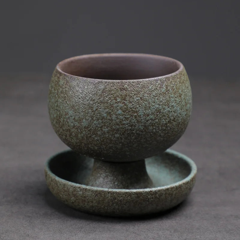 Ceramic Round Coffee Cup With Saucer