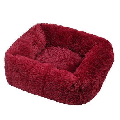 Winter Plush Dog Bed