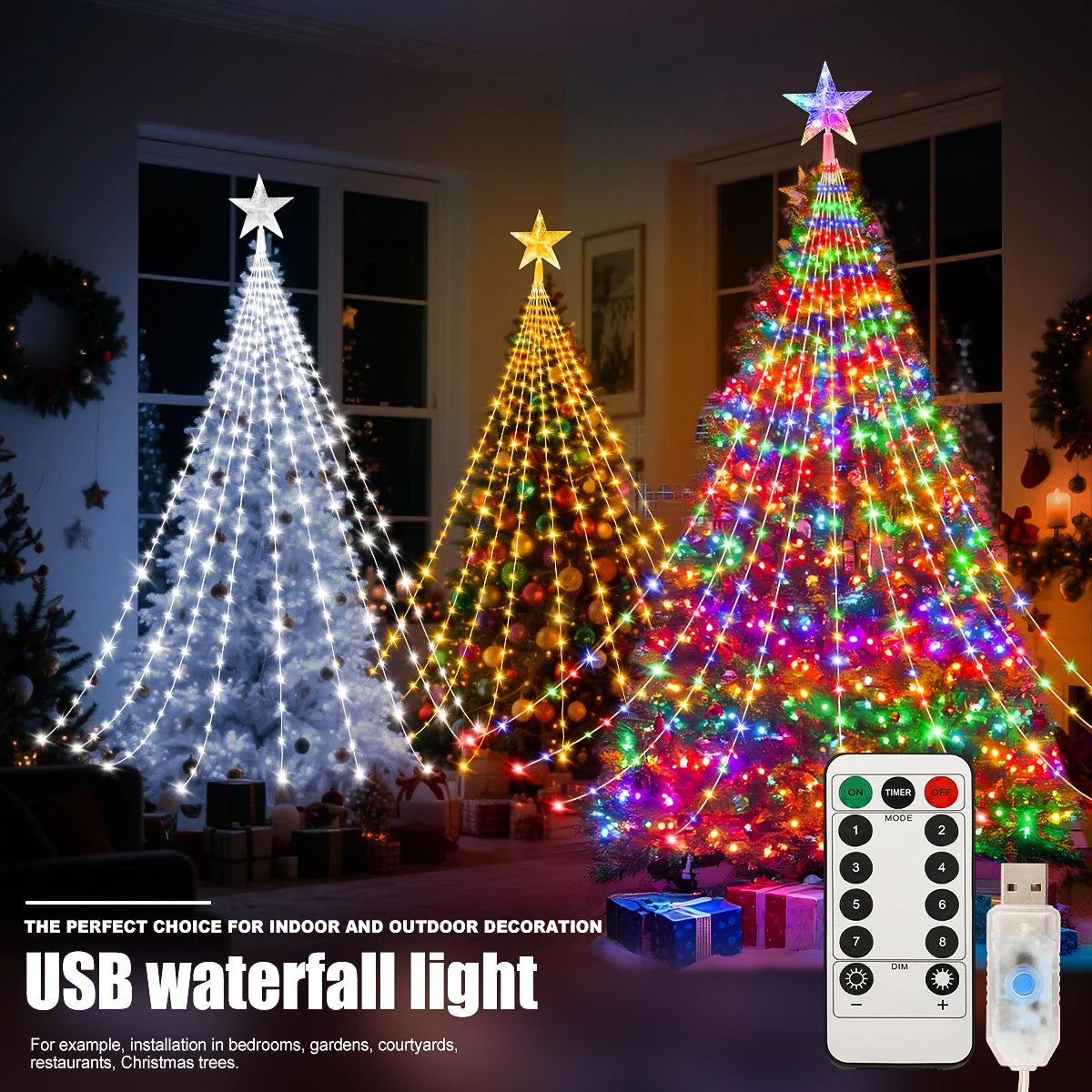 USB Christmas Tree Decorations Lights