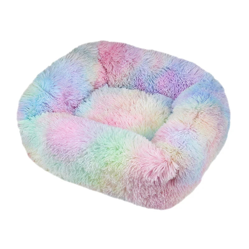 Winter Plush Dog Bed