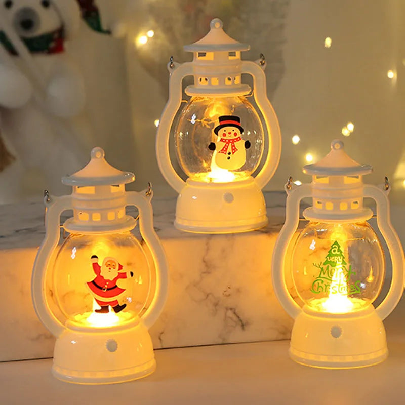 Christmas Santa Claus Snowman Lanterns