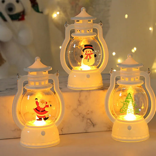 Christmas Santa Claus Snowman Lanterns
