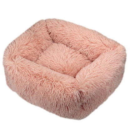 Winter Plush Dog Bed