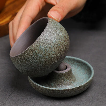 Ceramic Round Coffee Cup With Saucer