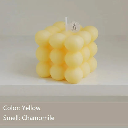 Bubble Cube Shaped Candle