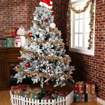 Lighted Christmas Tinsel Garland