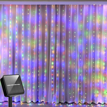 Solar Curtain Light LED Outdoor Waterproof