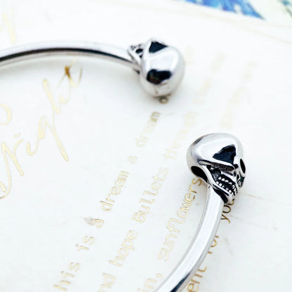 Bangle Skull Bracelet