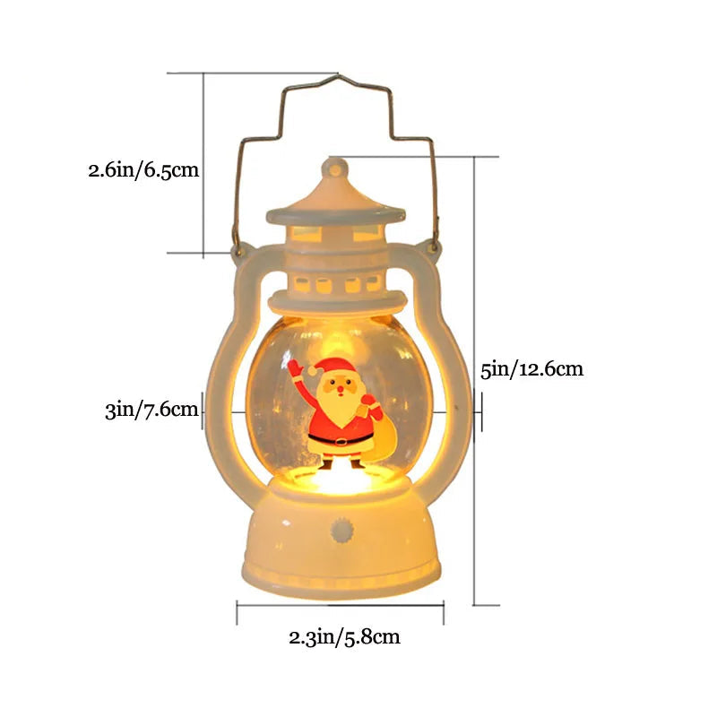 Christmas Santa Claus Snowman Lanterns